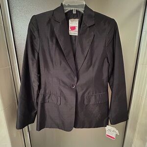 Andee Leeds NYC black silk blazer, 4P